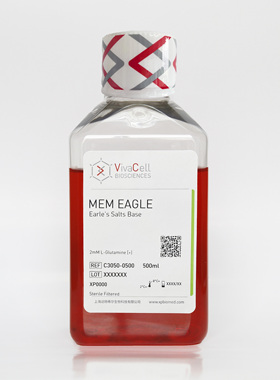 VivaCell C3050-0500 MEM-E培养基 含Earle's盐和L-谷氨酰胺500ML