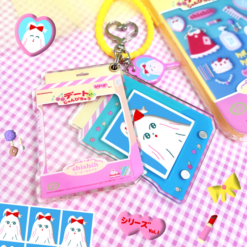 shishihshop西西商店原创可爱亚克力磁吸相框挂件大头贴钥匙扣,节庆用品/礼品,钥匙扣,淘宝优惠券,粉丝福利购,淘宝优惠卷