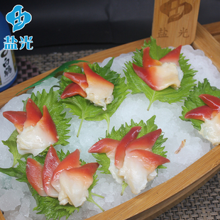 S级是大号北极贝 SS级是蓝冰熊 三文鱼伴加拿大北极贝 寿司食材