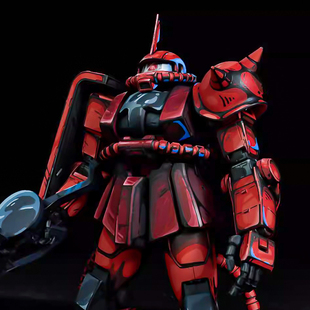 alexshop代工万代PG模型1/60MS-06S二次元涂装夏亚专用红色扎古II