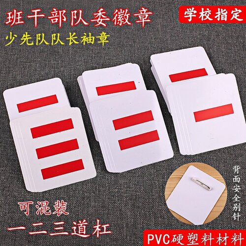 少先队干部标志臂章硬塑料
