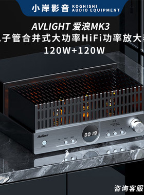 爱浪前胆后石大功率HiFi合并功放