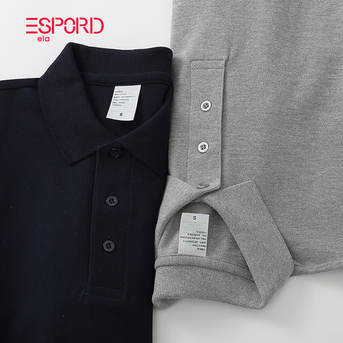 纯棉日系POLO衫男宽松翻领中年