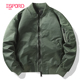 飞行员夹克男士 茄克 军绿色防水棒球服上衣外套机车军旅式 冬季 工装