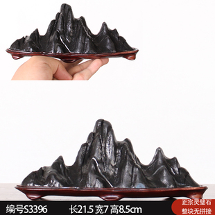 造景鱼缸石微景观石头摆件茶盘石车载石山灵璧石送礼靠山窗台当煞