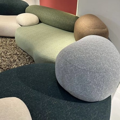 宽幅网红鹅软石沙发布料