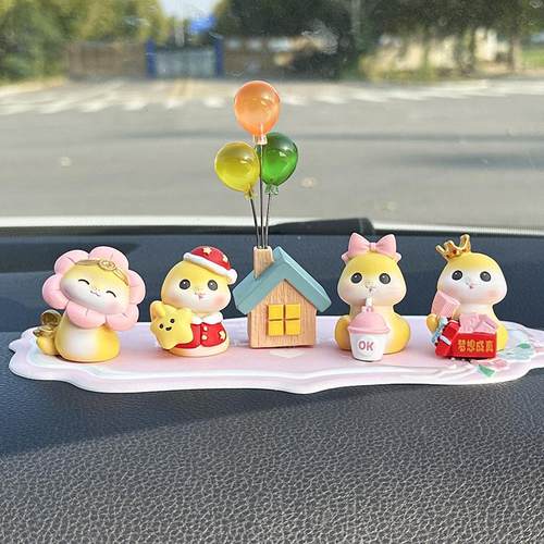 可爱小蛇汽车摆件中控台仪表