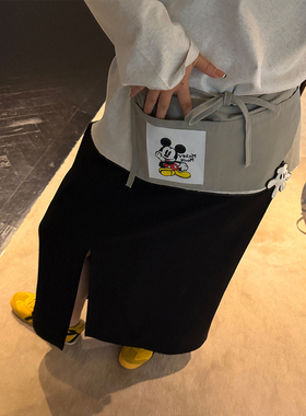 铅笔小鑫大码女装潮趣新搭 卡通绑带布包多用包