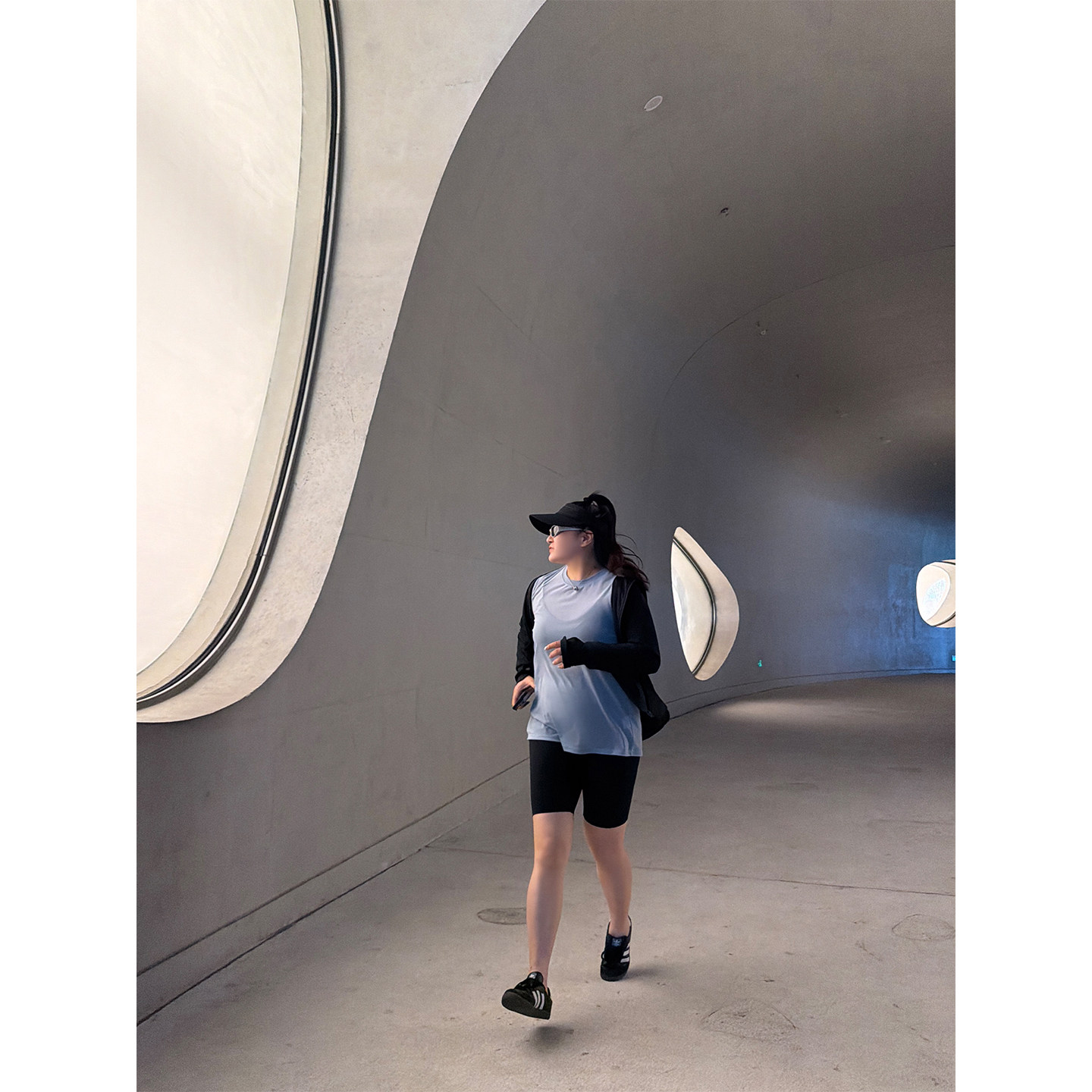铅笔小鑫大码女装有氧紧身高弹五分裸感透气瑜伽鲨鱼裤