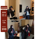 铅笔小新大码女装两面穿高支澳毛90白鸭绒软皮衣羽绒服