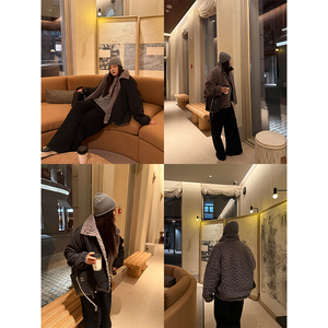 铅笔小鑫大码女装一衣多穿 御寒保暖复古两面穿加绒外套