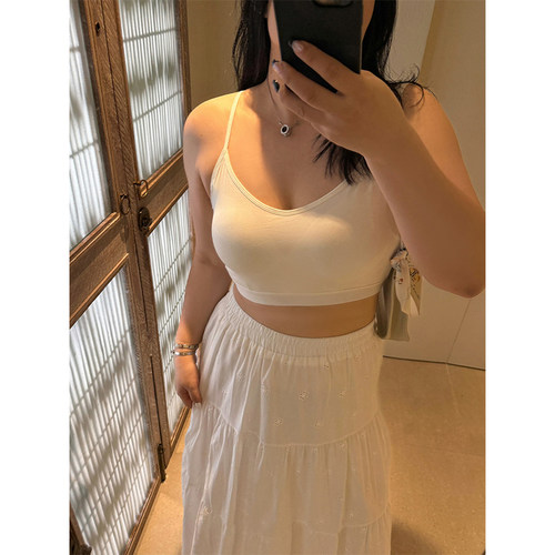 铅笔小鑫大码女装美背吊带 U型 自带胸垫吊带美背