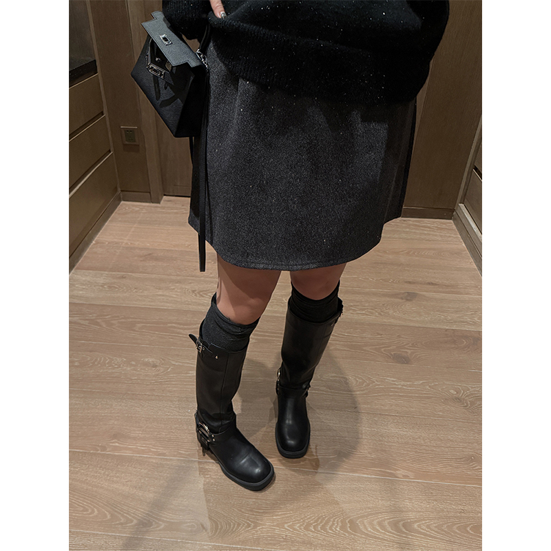 铅笔小鑫大码女装 亮闪闪 摆脱沉闷 显瘦高腰细闪半身裙