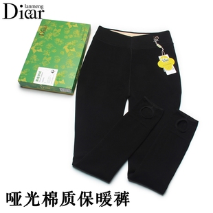哑光棉面连裤 Diear兰梦迪2753 保暖裤 加绒加厚大码 袜女2756 冬季
