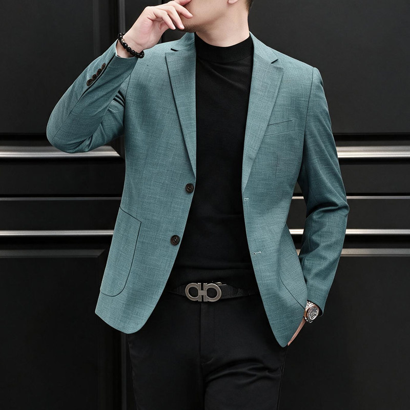新款男士春装新款西装竹节纹西服男外套XZ2302P160258,男装西服套装,电商D225