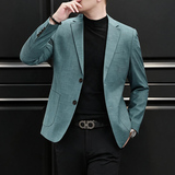 新款男士春装新款西装竹节纹西服男外套XZ2302P160258，男装西服套装，电商D225