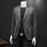 2026新款男士高档毛呢西装外套顺毛单西D225-2309P195，男装西服套装，电商D225