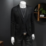 新款秋季新款男装西服弹力印花潮流便西休闲西装XCX2308P180，男装西服套装，电商D225