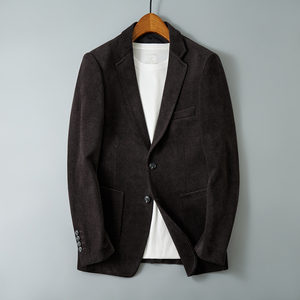 男士厚款西装外套 商务休闲西服男6101P165图片