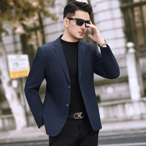 2026春装新款西服外套男 轻薄款泡泡纹西装男士便服2611P165图片 2026春装新款西服外套男 轻薄款泡泡纹西装男士便服2611P165图片