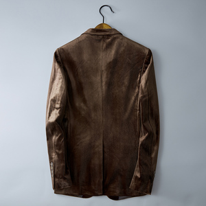 【长期有货】青年金丝绒单件上衣小西服便服662P165控价288图片
