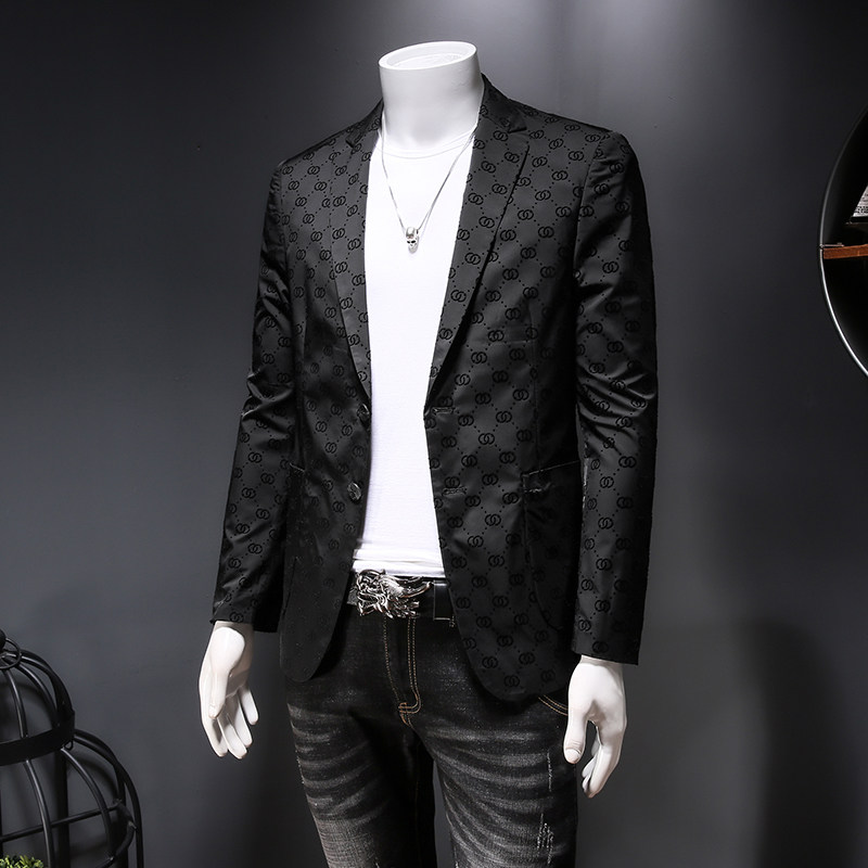 2021男士植绒便西秋季修身上衣西服小西装外套763P175控价328,男装西服,电商D225