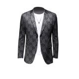 2021男士印花便西秋季修身上衣西服小西装外套761P175控价318，男装西服，电商D225