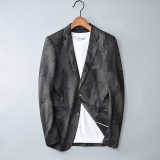 2022秋男士西服男式印花单西西装男外套C808P155，男装西服，电商D225