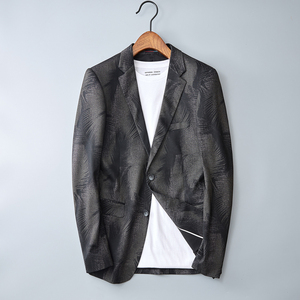 2022秋男士西服 男式印花单西西装男外套C808 P155,男装西服,电商D225