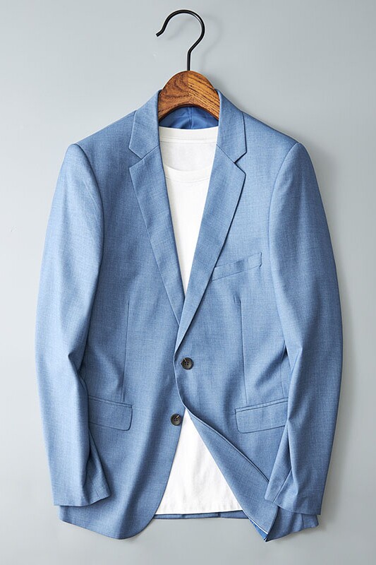 【长期有货】2021薄款小西装蓝色男士单西西服外套810-1P155,男装西服,电商D225