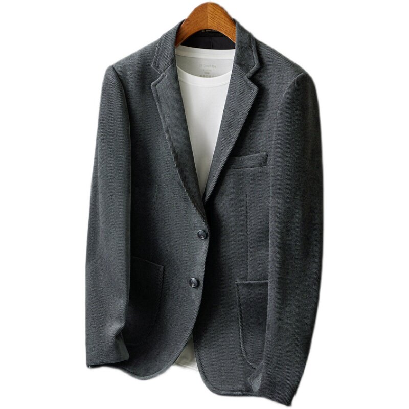 2024秋冬新款西装加厚面料雪尼尔西服外套6101P165,男装西服套装,电商D225