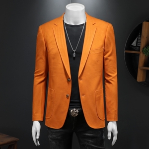 春季新款便西 男士格子西装 休闲西服外套7817P145225，男装西服套装，电商D225