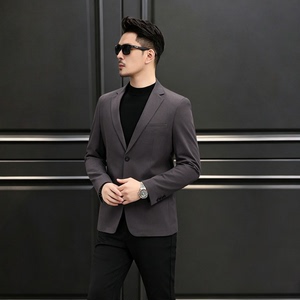 新款秋冬新款西服 休闲复古天丝棉西装男XZ2501P165图片