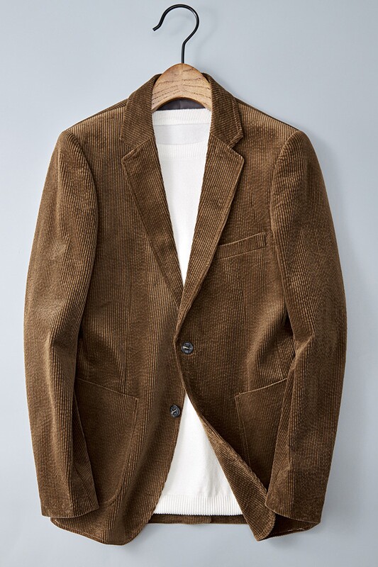 【长期有货】灯芯绒西装男纯棉加厚西服外套789P180,男装西服,电商D225