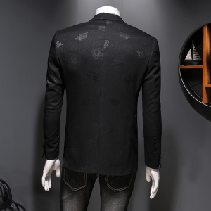 男士商务休闲西服 刺绣修身秋季青年西服外套 假模图787P165图片