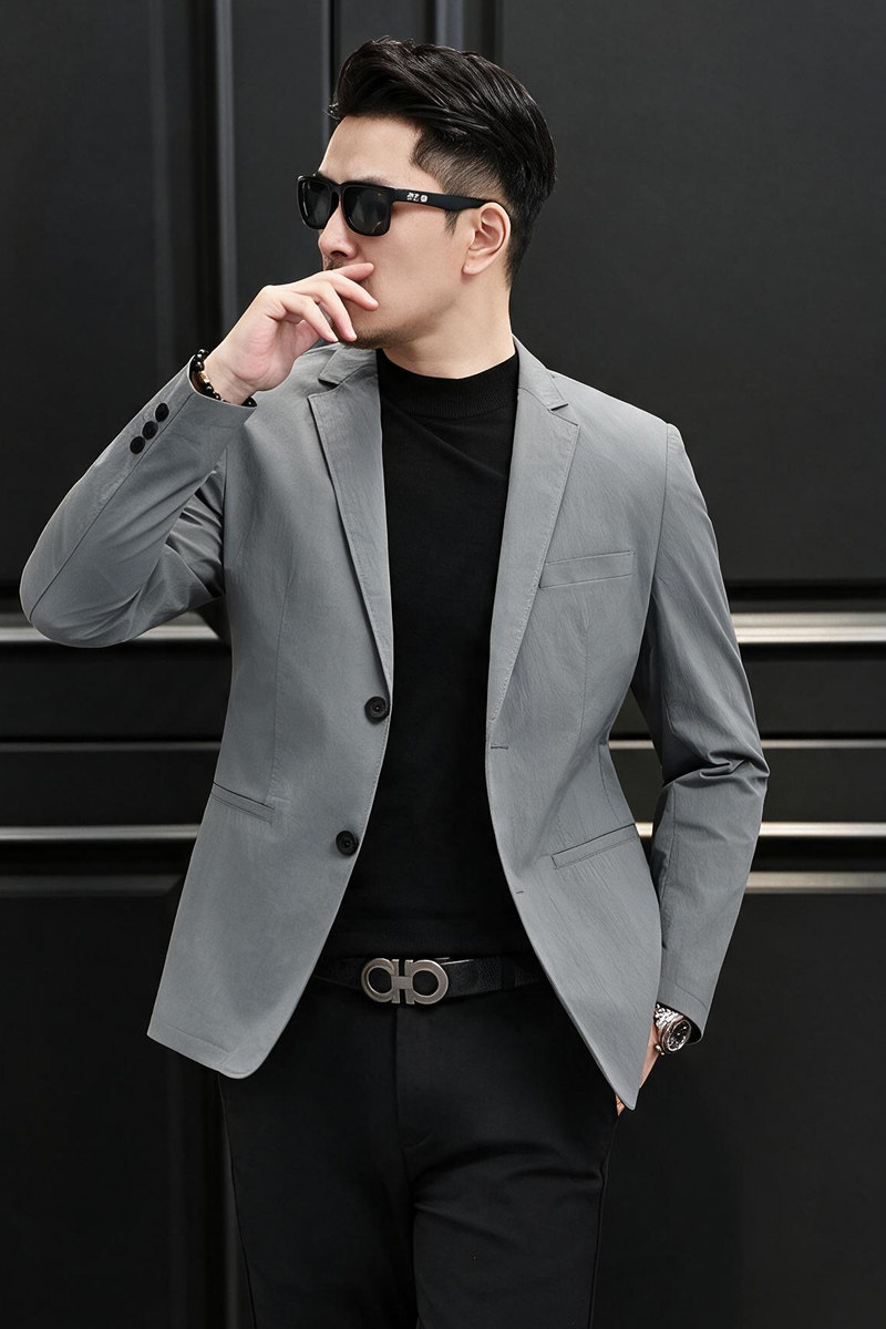 新款男士小西装青年修身秋季休闲西服2382P165,男装西服套装,电商D225