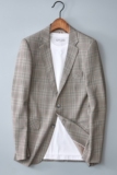 2021秋男士西服男式格子单西西装男外套C805P155，商品下架区，电商D225