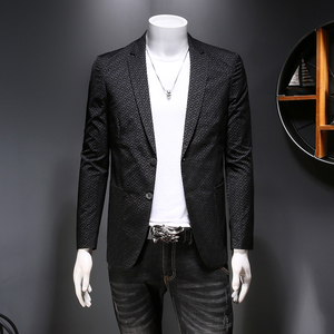 2021男士植绒便西秋季修身上衣西服小西装外套762P175控价318