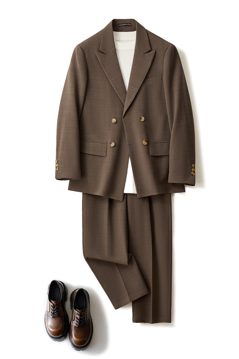 2024新款西服套装微阔版型休闲西服3116套装P225,男装西服套装,电商D225