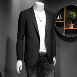 男士休闲西服上衣商务黑色西装便西外套假模图26536P170，男装西服，电商D225