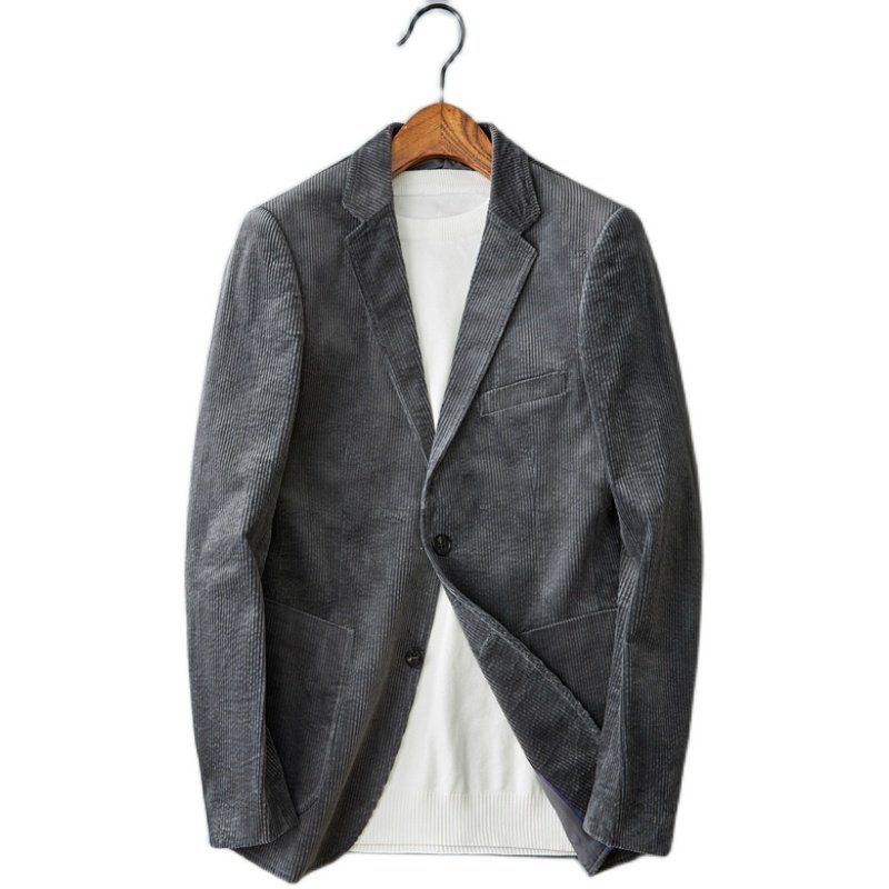 【长期有货】灯芯绒加厚面料西服外套休闲商务789P180,男装西服,电商D225