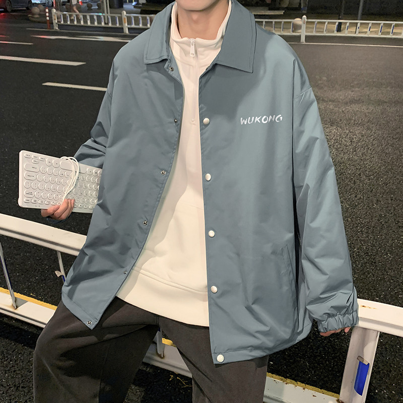 23春季新款时尚青春个性宽松夹克情侣装外套JK304P45控58,男装夹克,电商A247