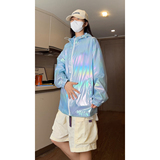 抖音主推夏季防水炫彩色宽松防晒服防晒衣F05特批P45控68，男装夹克，电商A247