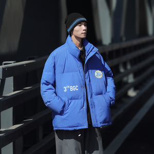 白鸭绒22冬季潮流Cityboy风格立领羽绒服YR183P195控258图片