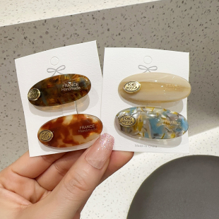 2024年新款 小金标醋酸鸭嘴夹前额侧边夹刘海夹女气质碎发夹小发卡