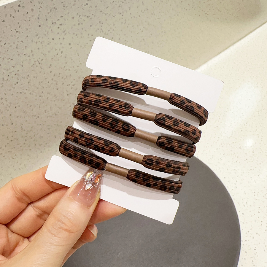 韩系豹纹发圈时尚扎头发发绳皮筋