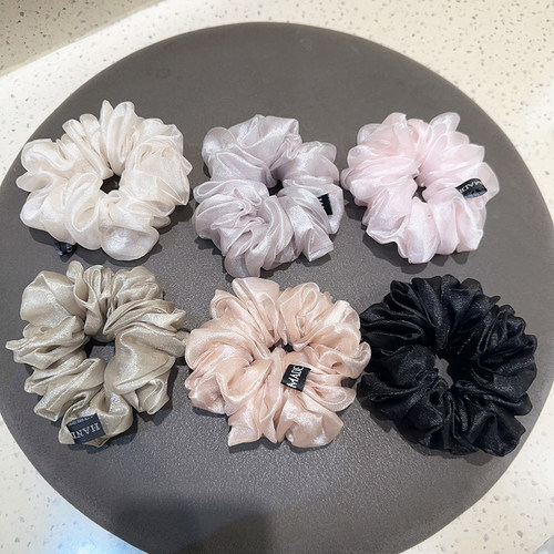 韩系甜美网纱小肠发圈扎发皮筋