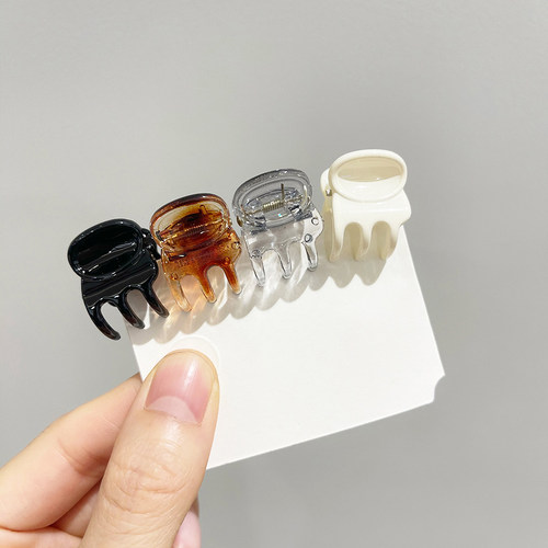迷你黑色编发抓夹小号顶夹刘海夹