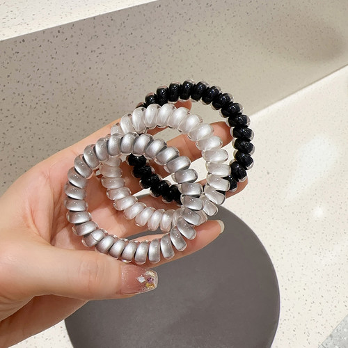 高级感加粗加厚大号电话线发圈女