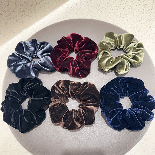 复古气质丝绒大肠发圈韩系橡皮筋